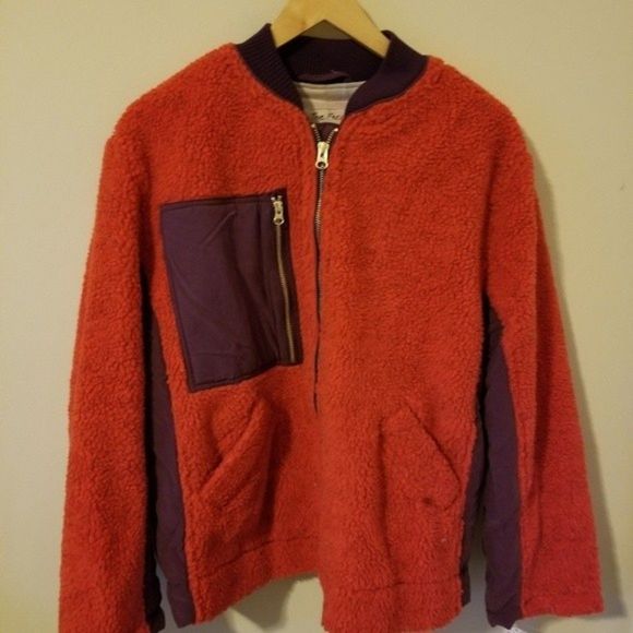 Free People Rivington Colorblock Sherpa Jacket - Picture 2 of 16